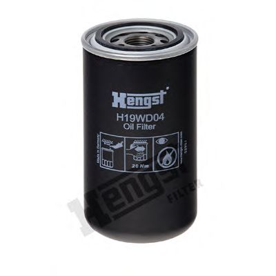 HENGST FILTER h19wd04 -  Масляный фильтр| Фильтр, Гидравлическая система привода рабочего оборудования